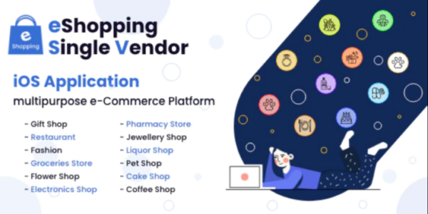 eShopping – Single Vendor Multi Purpose eCommerce System – iOS Application