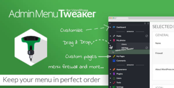 Admin Menu Tweaker for WordPress