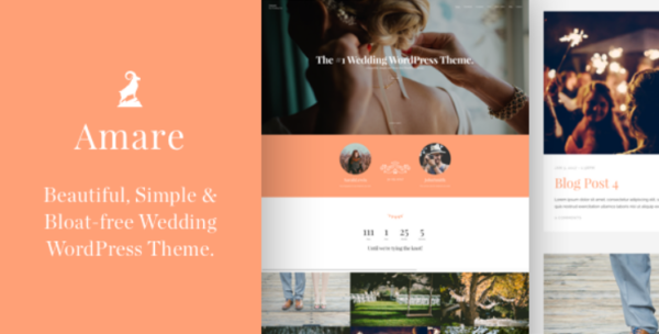 Amare – Wedding WordPress Theme