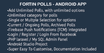 Fortin Poll – Survey Android App with Admin Panel