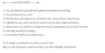 Funny Face android app