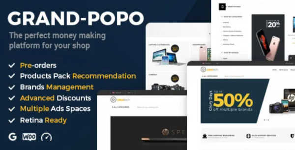 Grand Popo - Advanced Marketing E-commerce Theme for WordPress 1.1