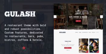 Gulash – delicious restaurant & coffee WordPress Themes