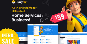 HurryFix Multipurpose Home Services WordPress Theme