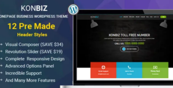 KonBiz – Onepage Business WordPress Themes
