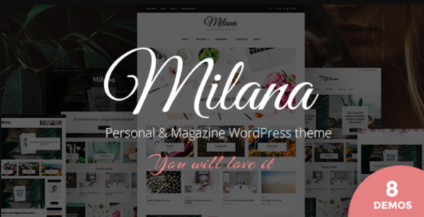 Milana – Personal & Magazine WordPress Responsive Fast Blog Theme