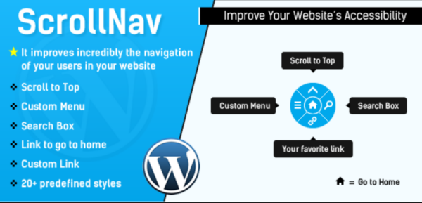 ScrollNav v2.0 Scroll to Top, Sliding Menu and Search for WordPress