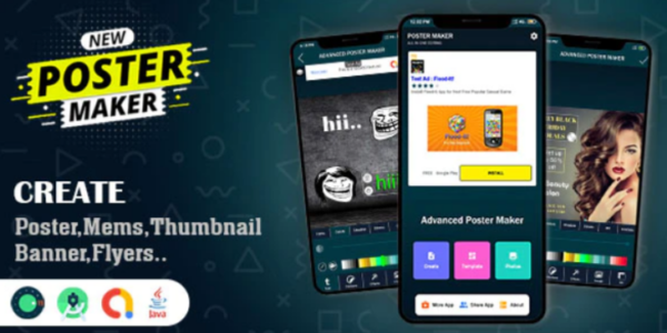 Advanced Poster & Memes Maker App Source Code