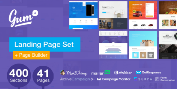Gum v4.6.4 Landing Page Set with Page Builder