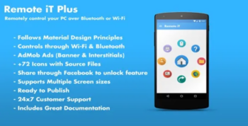 Remote iT Plus v2.0 Control your PC + Admob + Share