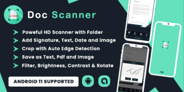 Doc and Card Scanner with signature (Android 11)