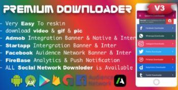 Facebook Whatsapp Insta Story Repost Twitter Pinterest Dailymotion Tumblr Vimeo Vine Keek Downloader