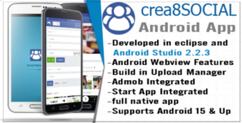 Crea8social Android Template App – Codecanyon 10456571