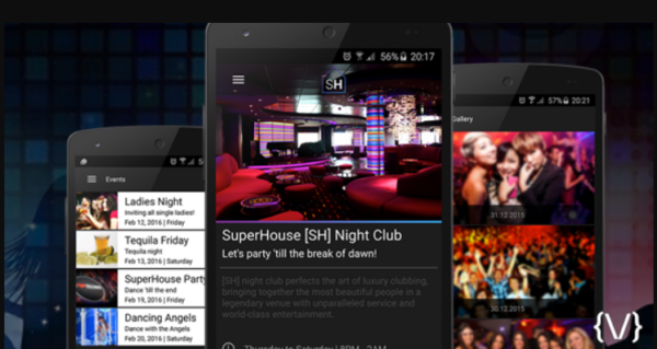 Night Club/Bar/Discotheque App for Android