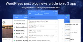 WordPress Post Blog News Article Ionic App – Ionic 3 Full Application