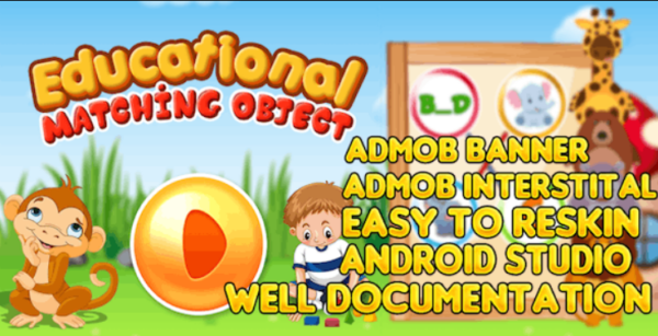 Kids Matching Objects + AndroidStudio + Admob + Applovin