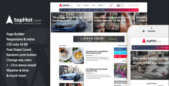 topHot v1.2.5 WordPress News / Magazine / Newspaper Theme