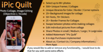 iPic Quilt / Photo Collage / Picture Editing for iOS (Obj-C)