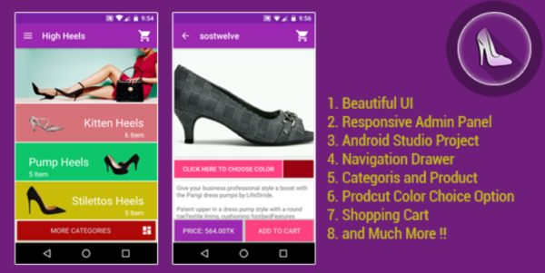 Android E-Commerce App / Online Shop with web admin panel (Material Design)