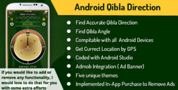 Qibla Compass / Direction (Android Studio) – Codecanyon 19847333