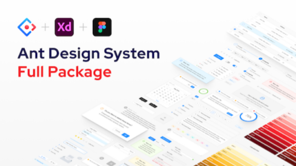 Ant Design System for Figma (Light and Dark theme) Adobe XD (Light theme) – Full Package