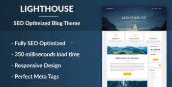 Lighthouse Blogger – SEO Optimized and SEO Friendly WordPress Blog Theme for Blogging