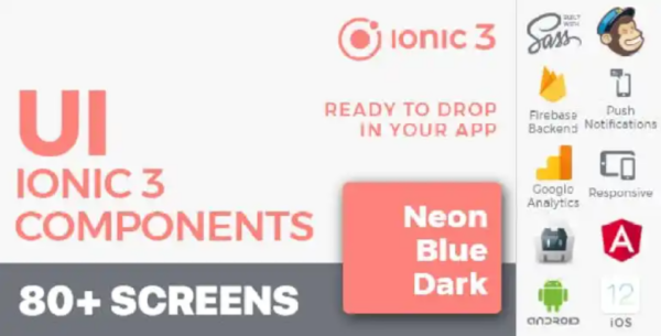 Ionic 3 / Angular 6 UI Theme / Template App – Multipurpose Starter App – Flat Red Light