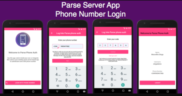 Parse phone auth v1.1 Login Parse Server users by phone numbers