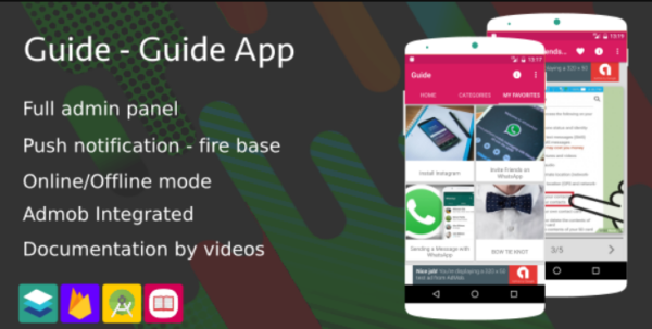 Guide App – Guide App by images (Admob+Firebase notification…)