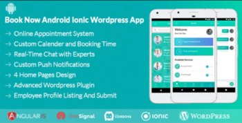 Book Now Android Ionic WordPress App