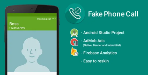 Fake Call with Admob Ads + Google Analytics + Firebase Integration