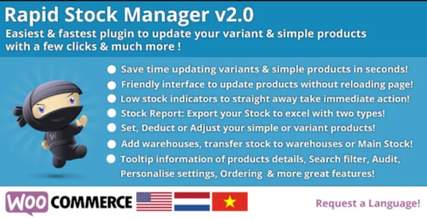 Rapid Stock Manager v2.0.2 and Stock Audit also for Multiple Warehouses