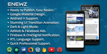 ENEWZ – Native Android (News/Blog/Article) App for Wordpress with OneSignal Notification