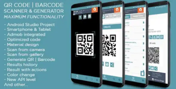 QR code & Barcode Scanner and Generator MAX + Admob ads