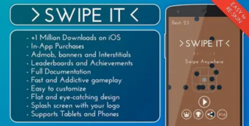 Swipe It v2.0 Admob + IAP + Leaderboards