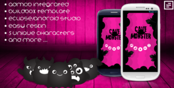 Cave Monster – Buildbox Game – Template Included + Android Studio + Eclipse Project