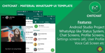 ChitChat – Material WhatsApp UI Template