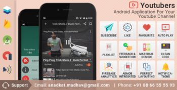 Youtubers Application For Android