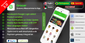 Grocery Android App with Woocommerce Backend + Grocery iOS App – Grocer