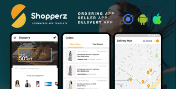 Shopperz Ecommerce Android + iOS App Template (HTML + CSS files in IONIC 3)