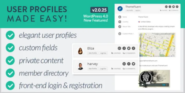 User Profiles Made Easy v2.3.09 WordPress Plugin