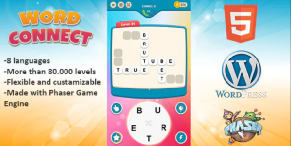 HTML5 Word Connect Game