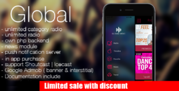 Global – radio, news, podcast / Bundle (android & ios pack)