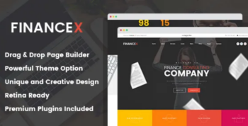 FinanceX v1.0.2 Corporate Finance & Consultants WordPress Theme