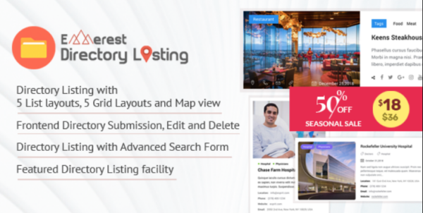 Everest Business Directory v1.1.7 A Complete Business Directory WordPress Plugin