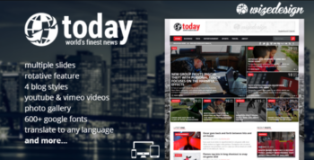Today – News & Magazine WordPress Theme
