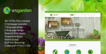 WS Garden v1.0.7 – Responsive Gardening WP Theme