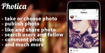 Photica iOS (Swift3) – photo social network – Codecanyon 19807734