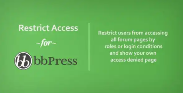 bbPress Access – Limit Forum Access