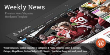 Weekly News v3.4.2 WordPress News/Magazine Theme